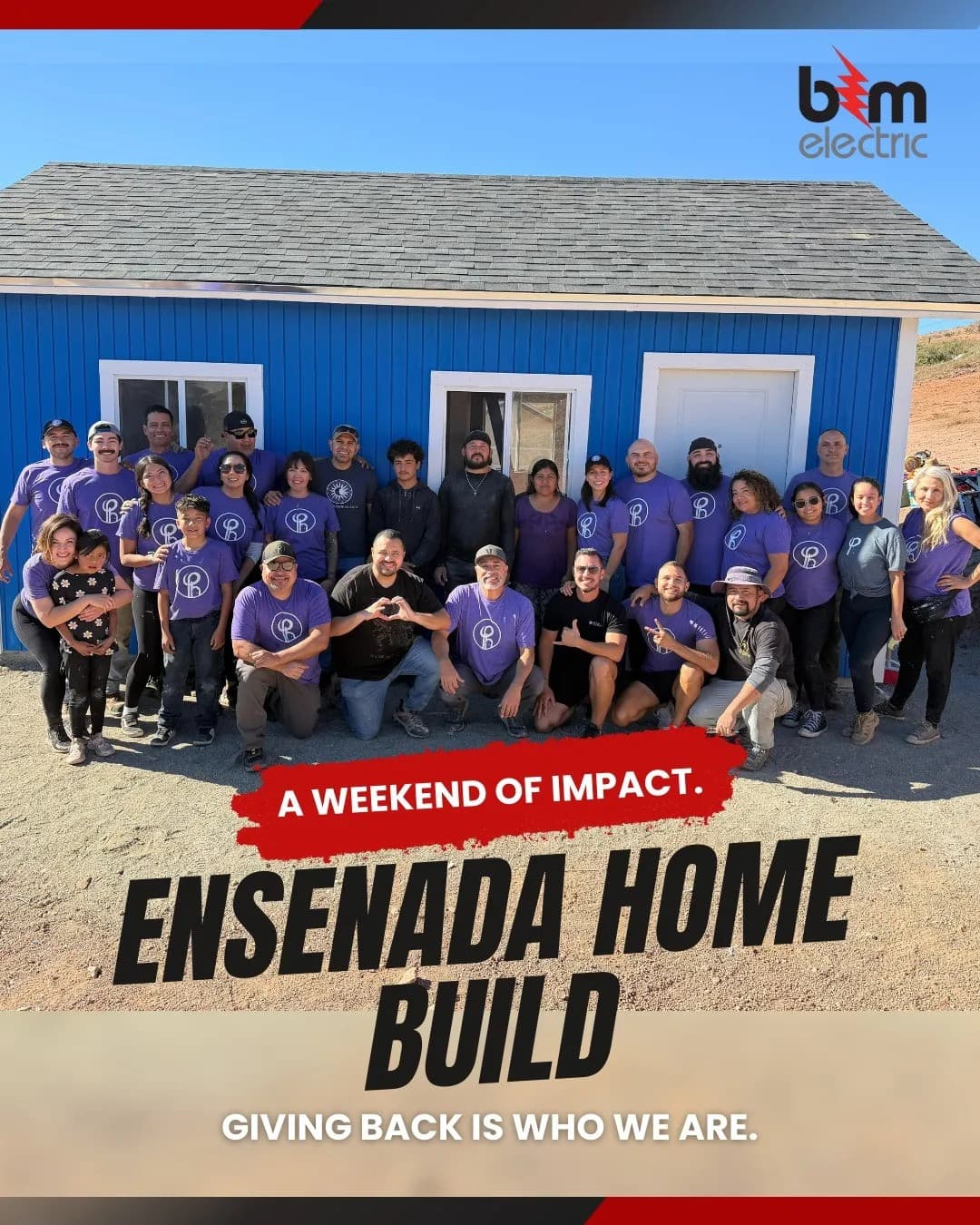B&M Electric Completes Home Build in Ensenada, Mexico, Demonstrating Commitment to Philanthropy