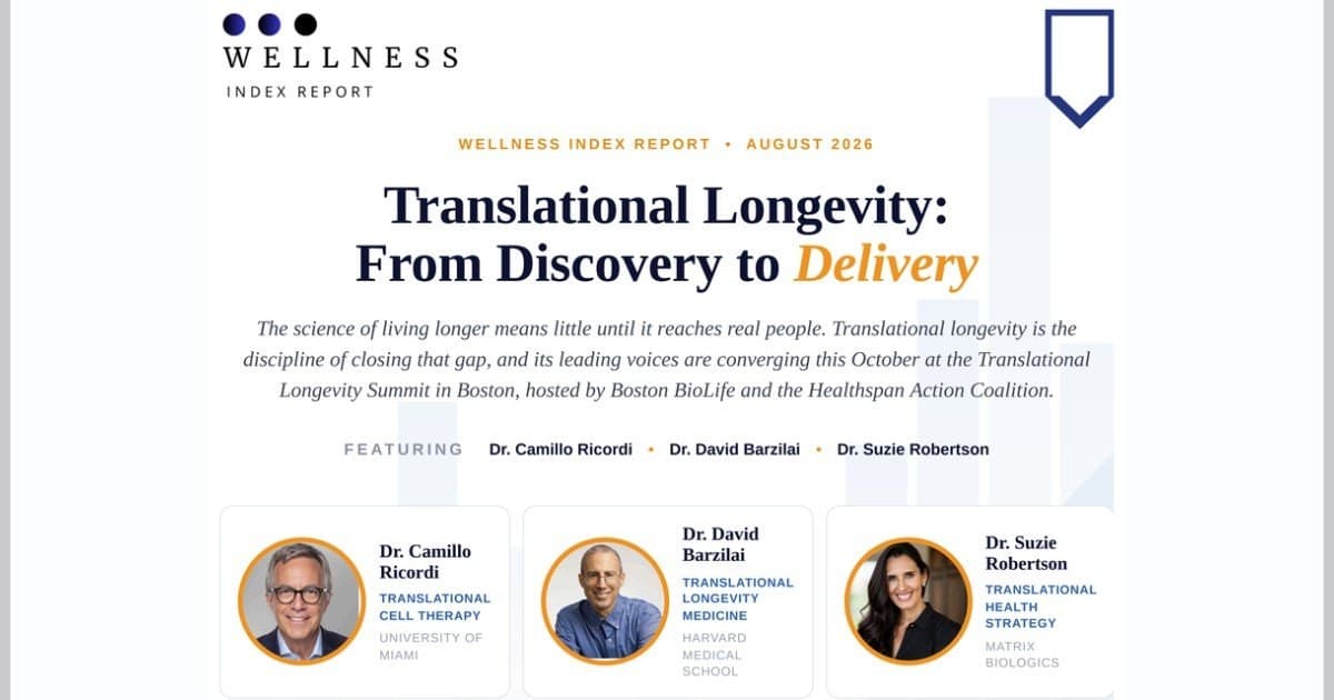 Translational Longevity Emerges as Key to Delivering Longevity Science to Patients