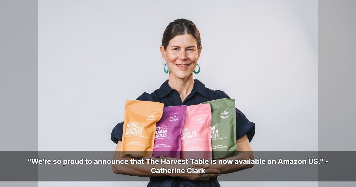 The Harvest Table Founder Celebrates U.S. Amazon Launch with Personal Message