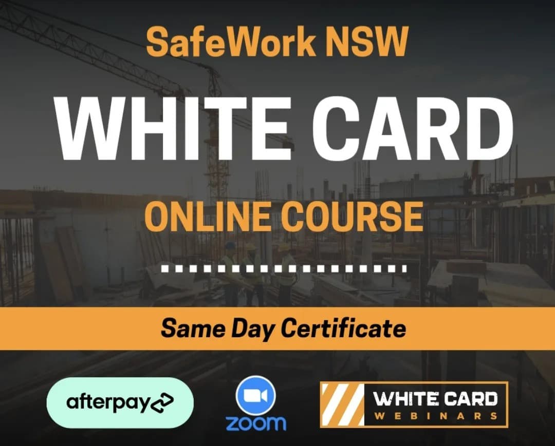 White Card Webinars Simplifies Online Certification for NSW Construction Workers