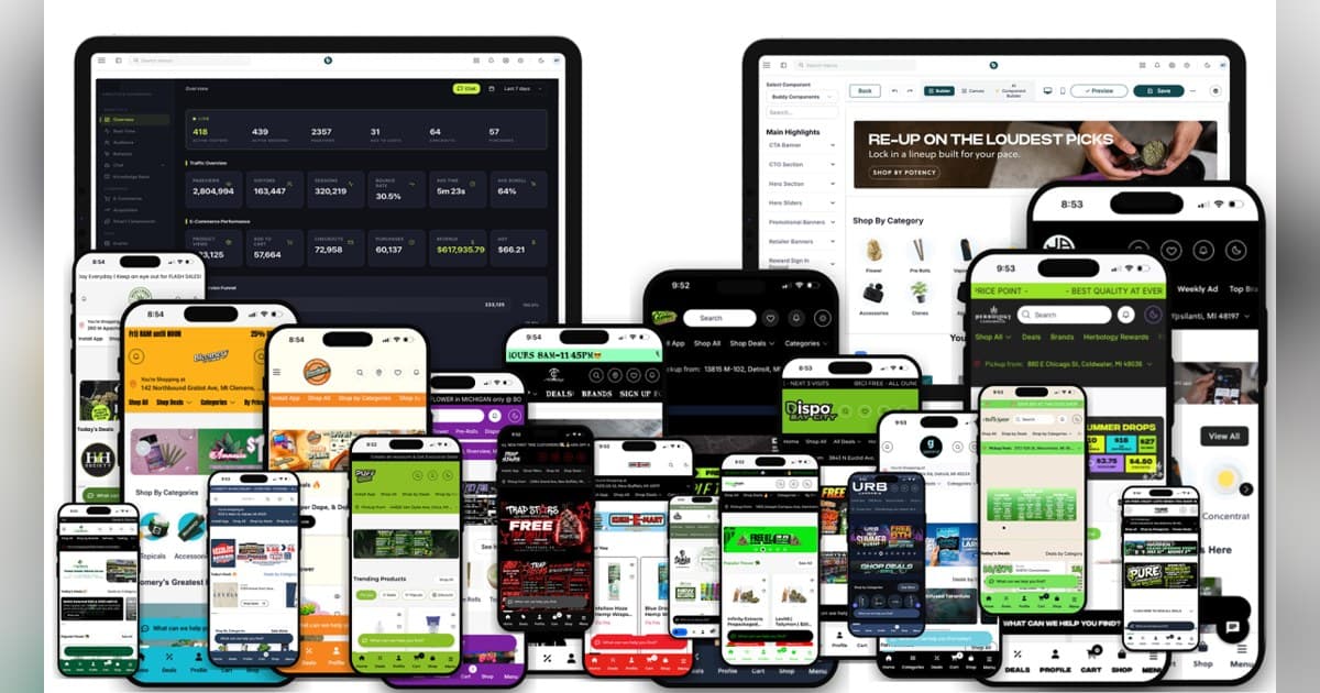 Buddy Cannabis Ecommerce Platform Hits 300 Storefronts, Extends POSaBIT Pay Online