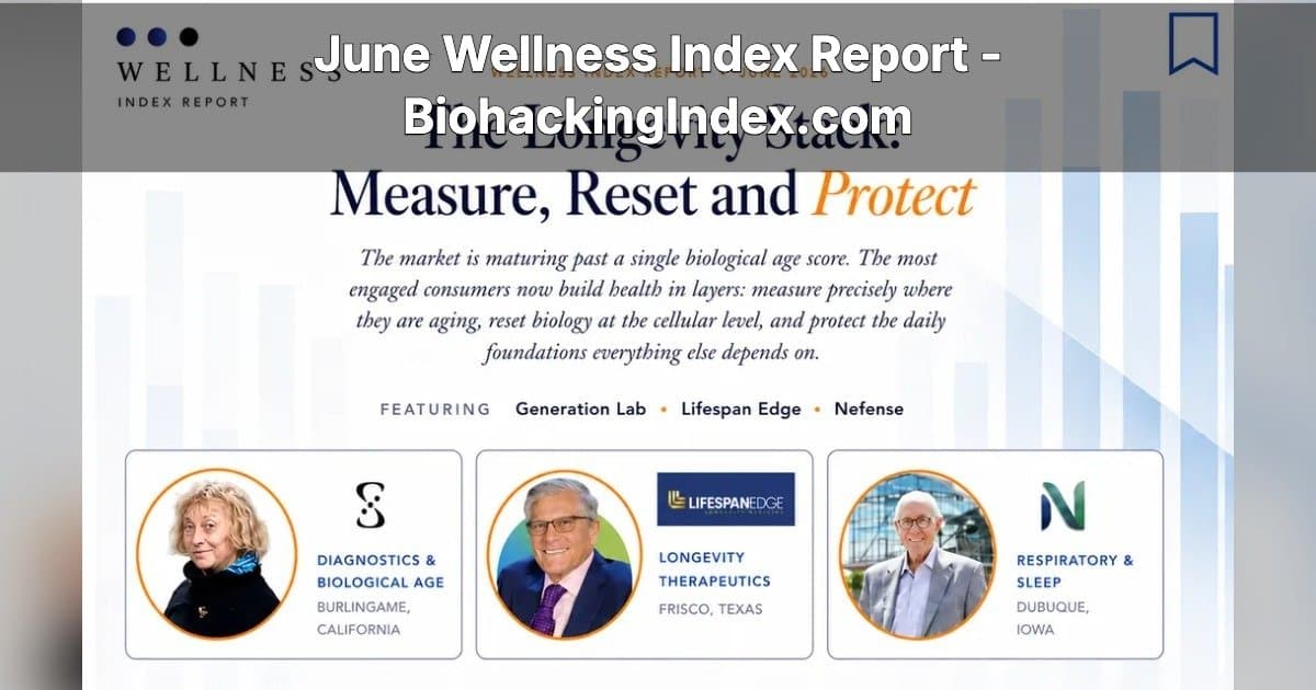 Wellness Index Report Reveals Consumer Shift from Longevity to Quality of Life
