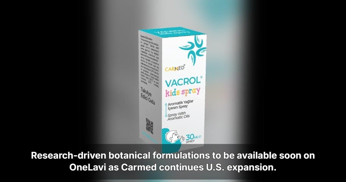 Carmed Pharmaceuticals to Launch on OneLavi, Expanding U.S. Distribution