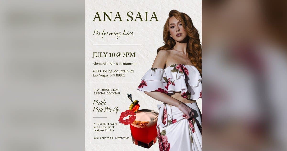 Ana Saia Returns to Alchemist Stage with Signature Cocktail Debut