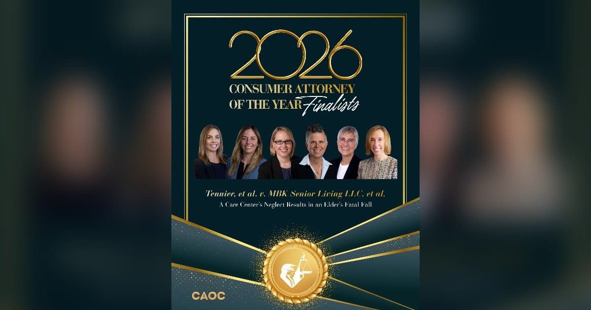 Six Stebner Gertler & Guadagni Attorneys Named Finalists for CAOC's Consumer Attorney of the Year Award