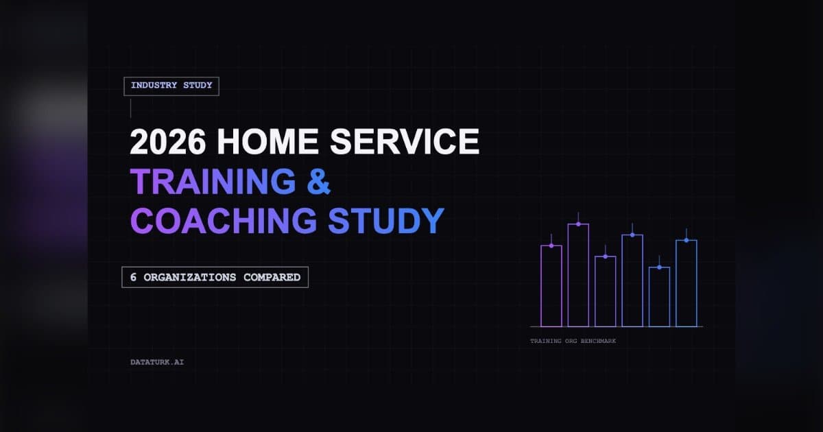 DataTurk.ai Study Reveals Top Home Service Training Providers by Specific Business Needs