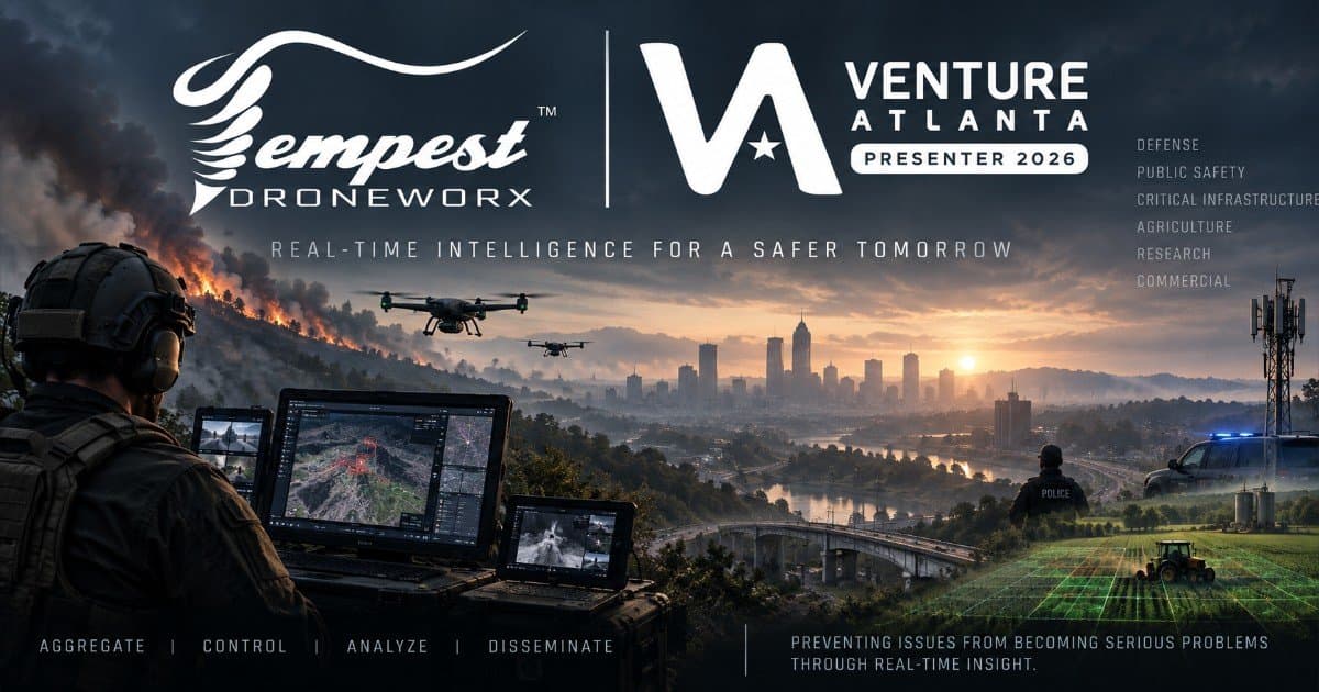 Tempest Droneworx to Present at Venture Atlanta 2026, Highlighting Real-Time Intelligence Growth Potential